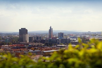 Fototapeta na wymiar Beautiful panorama of Brno city. Czech Republic.