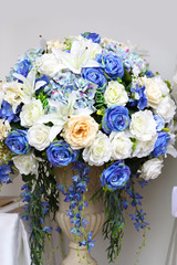 Artificial roses by plastic