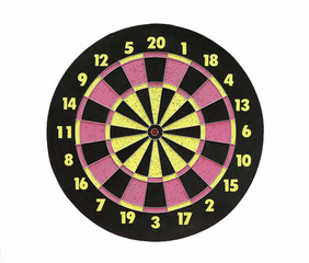 Obraz premium Dartboard isolated on white background,