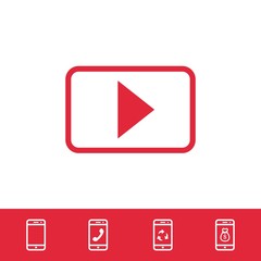 video icon stock vector illustration flat design