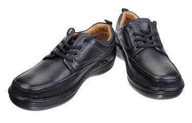 The black man's shoes