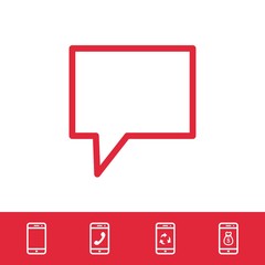 Fototapeta premium Speech Bubbles Icon. Chat pictogram icon stock vector illustration