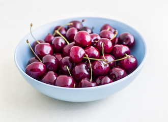 Sweet cherries as a background full frame