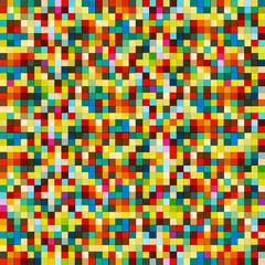 Abstract geometric art mosaic background with vibrant color tone.