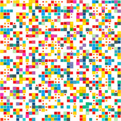 Abstract geometric art mosaic background with vibrant color tone.