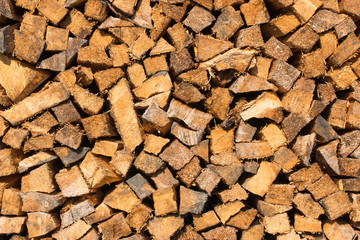 Textur: Holzstapel