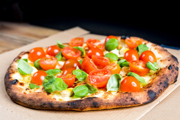 tasty pizza on a the table