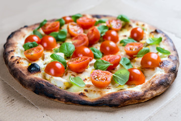 tasty pizza on a the table