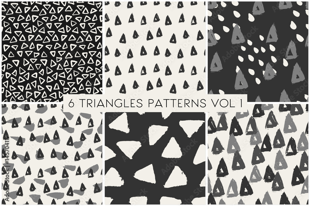 Poster triangles pattern collection