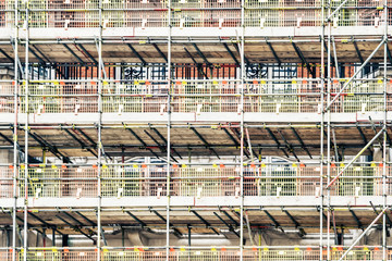The building under construction