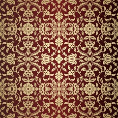 wedding card design, paisley floral pattern , India