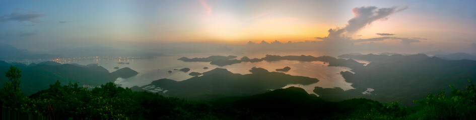Panorama of sunrise