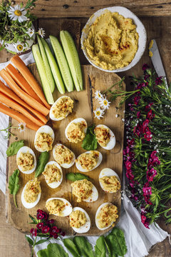 Hummus Deviled Eggs