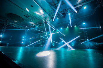 Illumination, light on the stage at the disco
