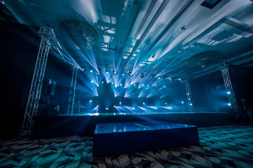 Illumination, light on the stage at the disco