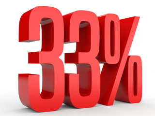 Thirty three percent off. Discount 33 %.