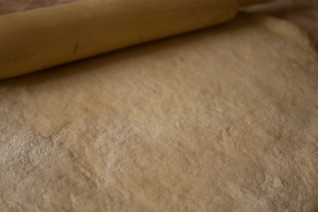 Raw dough flour rolling pin