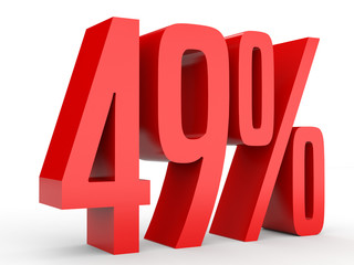 Forty nine percent off. Discount 49 %.