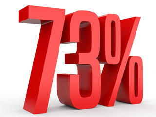 Seventy three percent off. Discount 73 %.