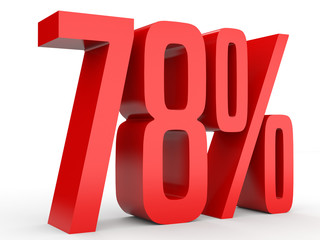 Seventy eight percent off. Discount 78 %.