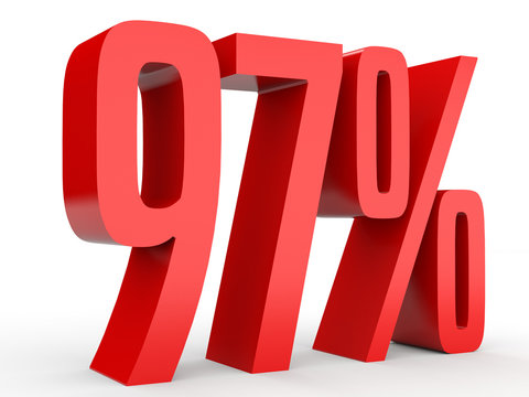 Ninety seven percent off. Discount 97 %.