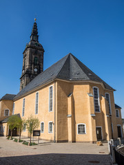 Obraz premium Kirche St. Margarethen in Kircherg (Sachsen)