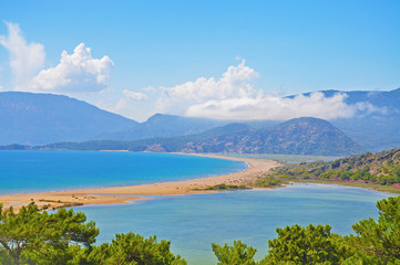 The beautiful Turkish landscape - sea and mountains