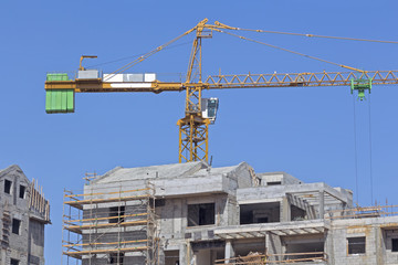 Construction of a residential area.