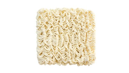 Instant noodles on a white background.