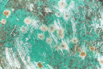 Rusty metal painted plate background, grunge texture