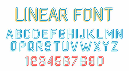 Linear font