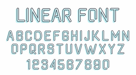 Linear font