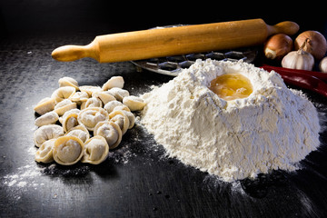 Cooking homemade dumplings