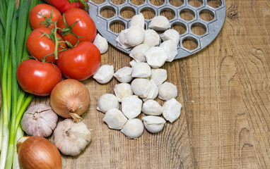 Cooking homemade dumplings