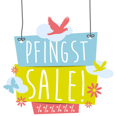 Pfingstsale! Button, Icon