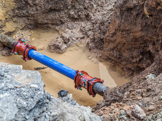 Baustelle Wasserleitung