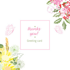 Summer flower composition