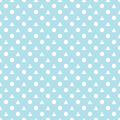 triangles and circles seamless pattern vector geometric background