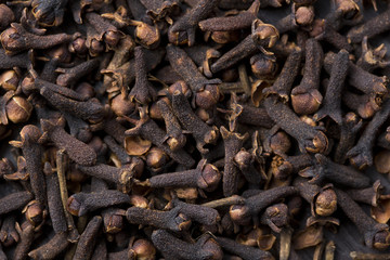 Spice clove background.