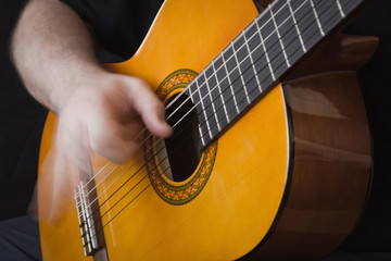 Fototapeta premium Guitarist Hand Playing