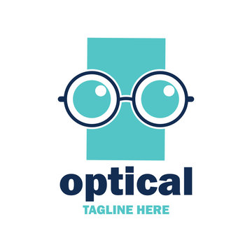 eye clinic / ophthalmic clinic / ophthalmology / optometrist icon with text space for your slogan / tagline, vector illustration