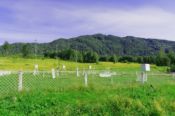 Old weather station in Mountain Altai