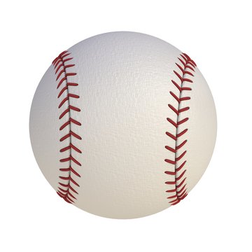 Baseball isolated on white background, 3d rendering