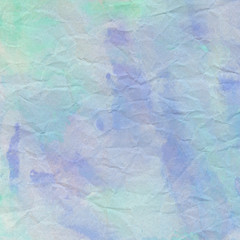 Green and violet crumpled paper for background