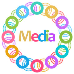 Media Colorful Rings Circular 