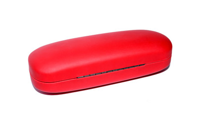 Red spectacle case for glasses