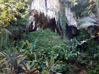 Inside caves