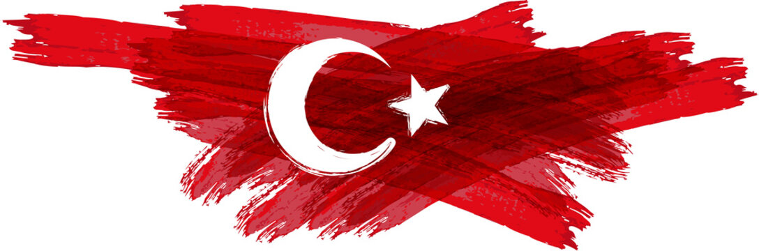 Grunge Turkey Flag