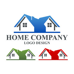 Home Logo Template, Abstract Simple Home, Real Estate Vector Logo Template
