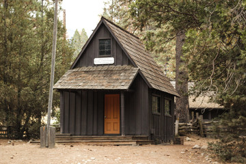 Fototapeta na wymiar little forest house